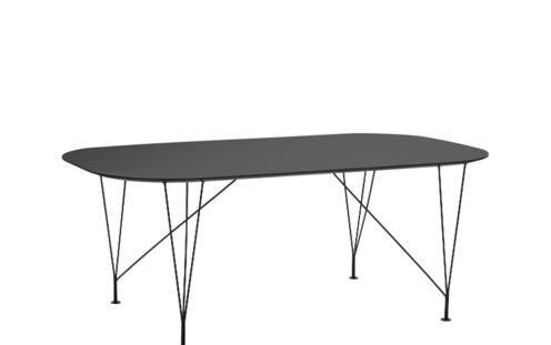 Table à manger Inter noire noire